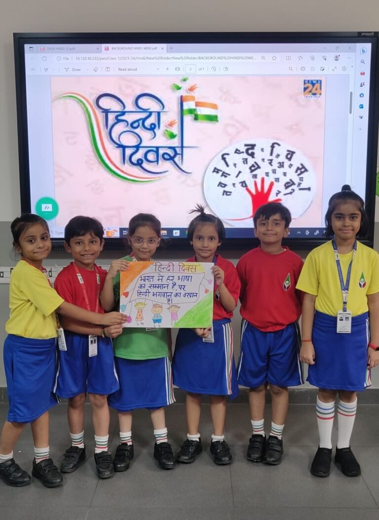 पेसिफिक वर्ल्ड स्कूल में हिंदी दिवस पर विभिन्न प्रतियोगिताओं का आयोजन
