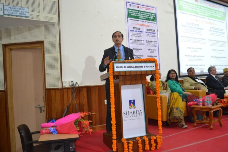 SHARDA UNIVERSITY में अंतरराष्ट्रीय यूनेस्को चेयर की भारतीय बायोएथिक्स यूनिट का हुआ शुभारंभ