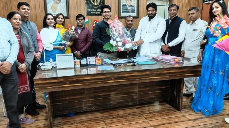 नवागंतुक बी.एस.ए.राहुल पवार का जोरदार स्वागत