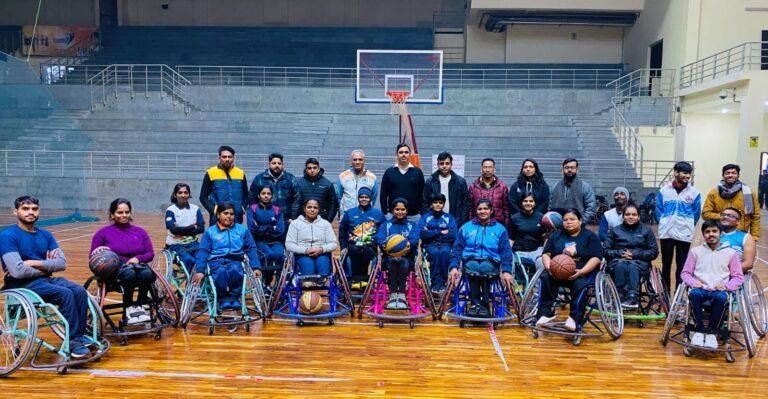 भारतीय महिला व्हील चेयर बास्केटबॉल टीम के चार दिवसीय कैंप का आयोजन