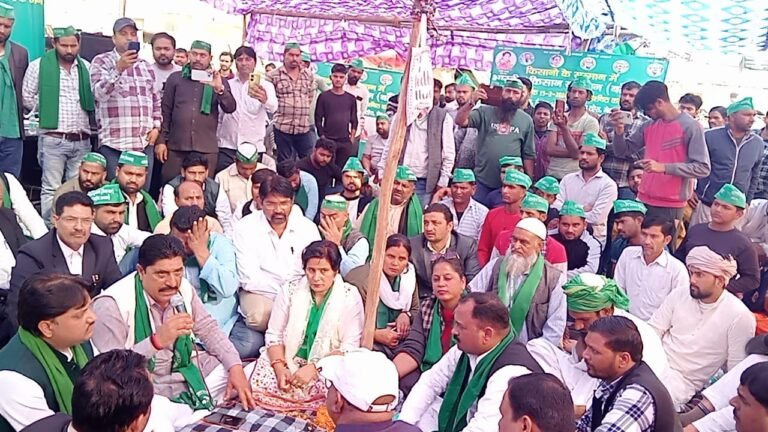 महापंचायत में शामिल हुए हजारों किसान