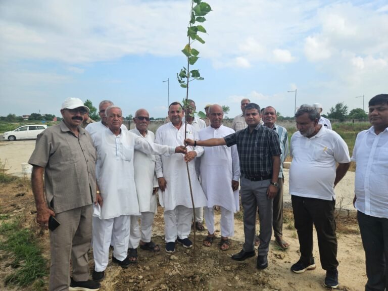 Gautam budh nagar श्मशान घाट परिसर में Tree planting कार्यक्रम