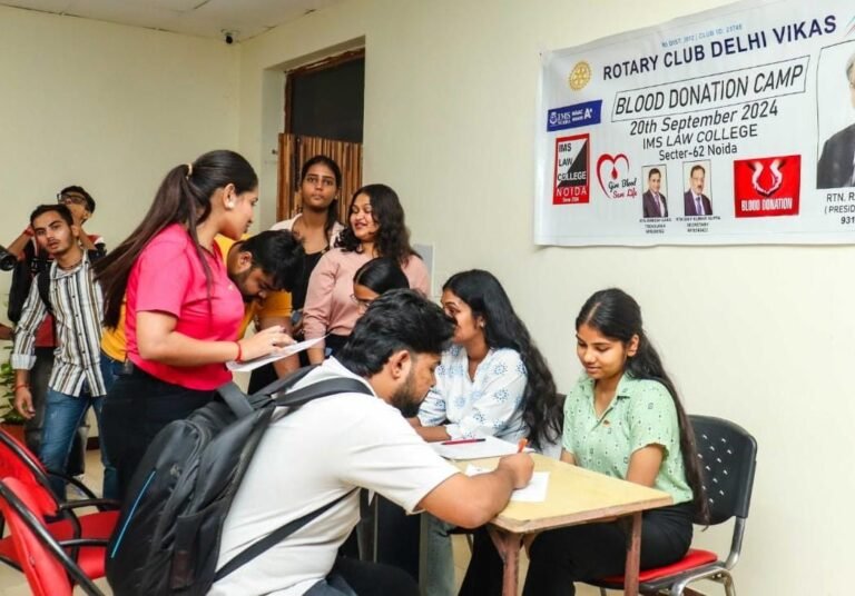 IMS में रक्तदान शिविर का आयोजन