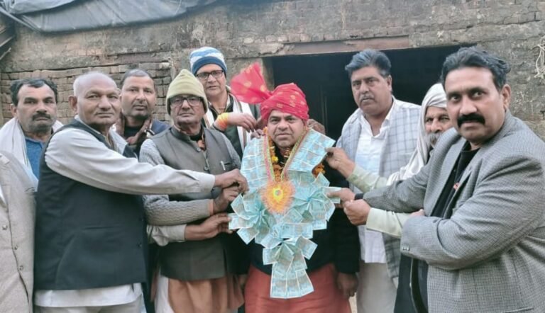 Noida मंडल अध्यक्ष बनने पर प्रधान महेंद्र सिंह नागर का हुआ  जोरदार स्वागत