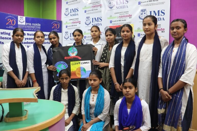 IMS Noida :सलाम नमस्ते में जलवायु परिवर्तन पर प्रतिस्पर्धा का आयोजन