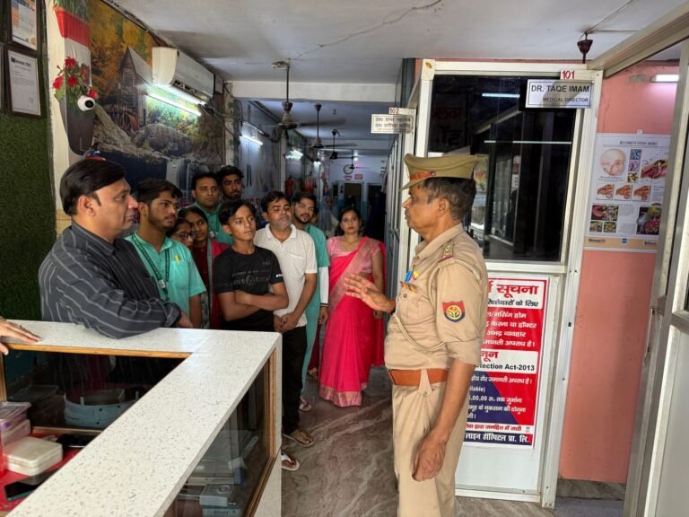 Dankur अग्निशमन  विभाग अधिकारी ने किया अस्पताल का निरीक्षण