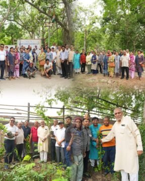 Noida के अंतिम निवास में वृक्षारोपण अभियान के अंतर्गत एक विशेष कार्यक्रम आयोजित किया गया