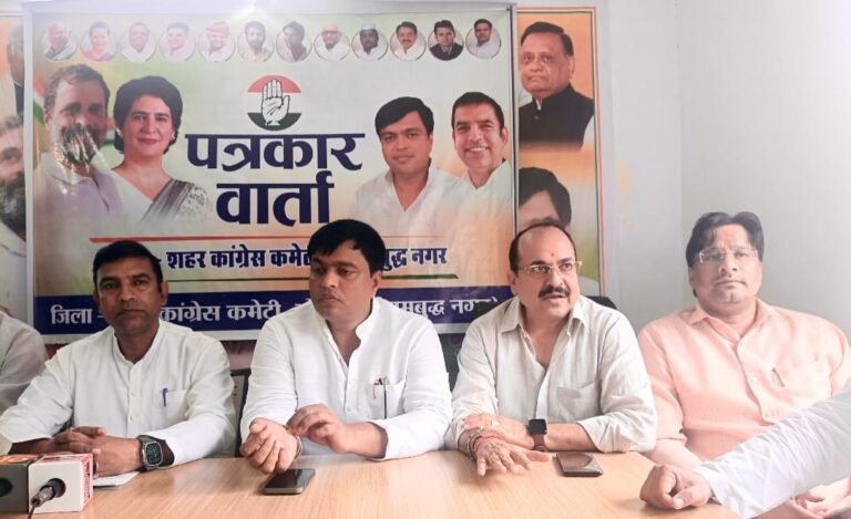 Noida उत्तर प्रदेश में अपराध और अराजकता का राज कायम : दीपक भाटी