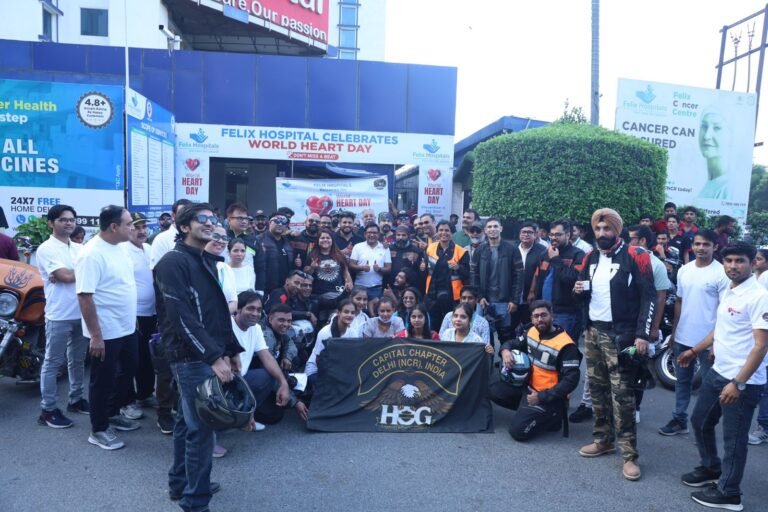 Noida फेलिक्स हॉस्पिटल में शुरु हुआ बाइकाथॉन,डॉक्टरों ने दिया फिटनेस का मंत्र