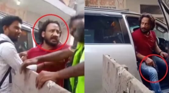Noida में सफाईकर्मी को पिस्टल दिखाकर डराया,वीडियो वायरल