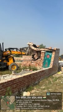 Greater Noida Authority का डूब क्षेत्र में एक्शन,40 हजार वर्ग मीटर जमीन अतिक्रमण मुक्त