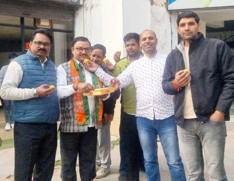 Greater noida:पंकज चौधरी के प्रदेश अध्यक्ष बनने पर भाजपा कार्यकर्ताओं में खुशी